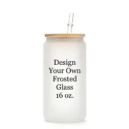 16oz glass custom tumbler