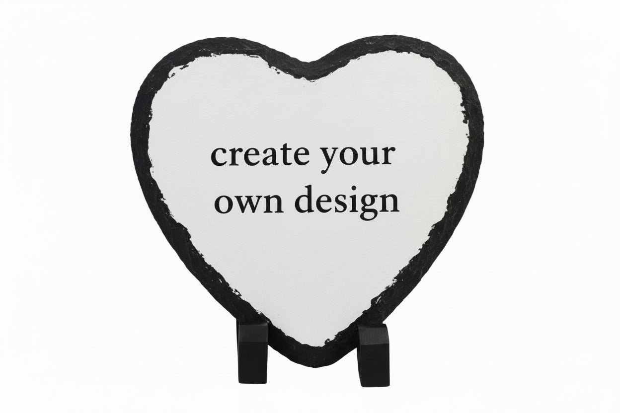 Custom Heart shape slate